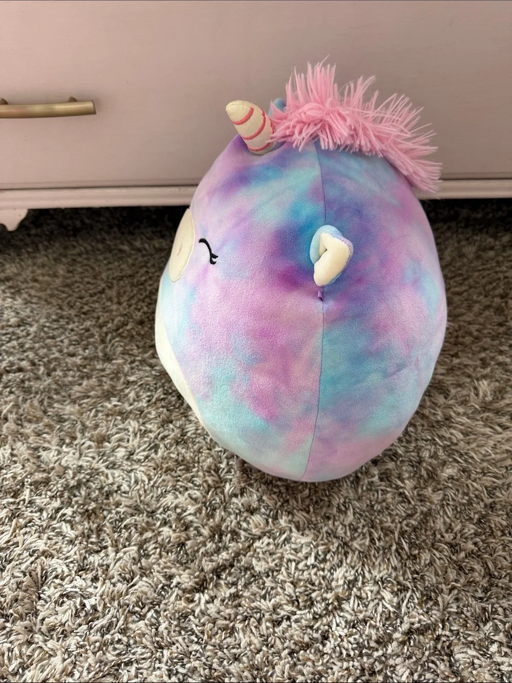 Squishmallows Pastel Unicorn Pillow - Pink, Blue, Purple